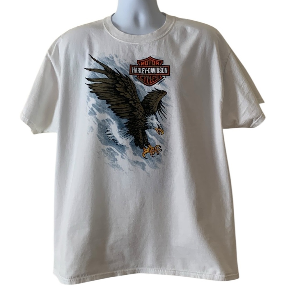 Harley-Davidson White Short Sleeve T-shirt 
Size X-Large San Juan, Puerto Rico